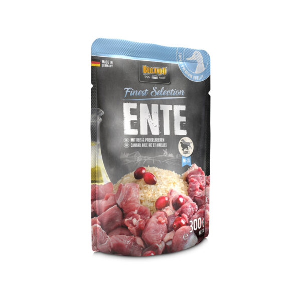 Sachets Belcando 300 G Canard Avec Riz Et Airelle