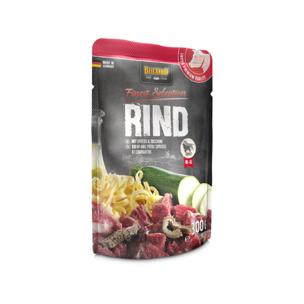 Sachets Belcando 300 G Boeuf Et Pate Avec Courgette