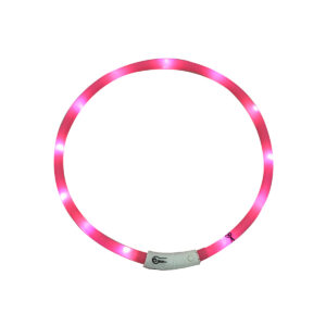 Collier Lumineux, Led, Ø20cm/70cm, Rose