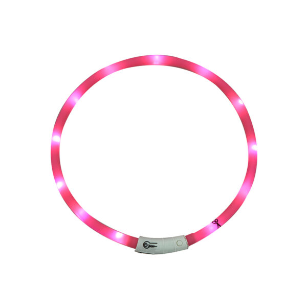 Collier Lumineux, Led, Ø20cm/70cm, Rose