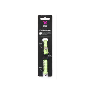 Collier Chat Safety Vert
