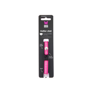 Collier Chat Safety Rose