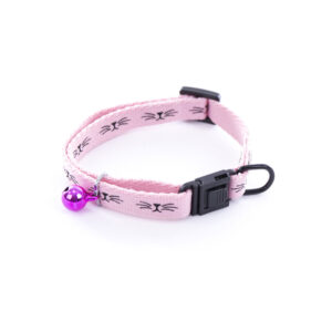 Collier Chat Frimousse Rose