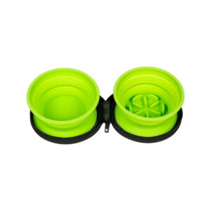 Kiwi Gamelle Pliable 2 X 350 Ml Anti-glouton Vert